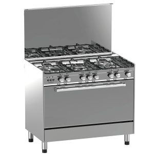 Cocina de gas butano/natural HVG CGB Horno 60L 5 Fuegos 90cm Blanco -  Cocina - Los mejores precios